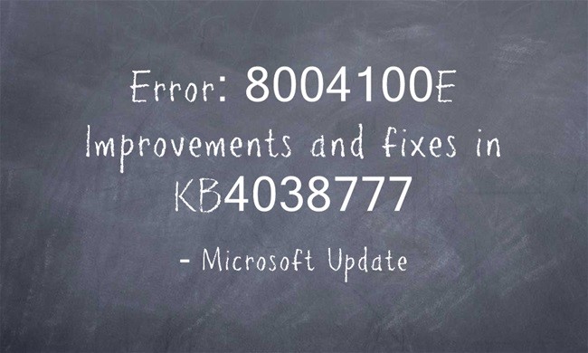 Windows 7 In-Place Upgrade to Windows 10 – Error: 8004100E